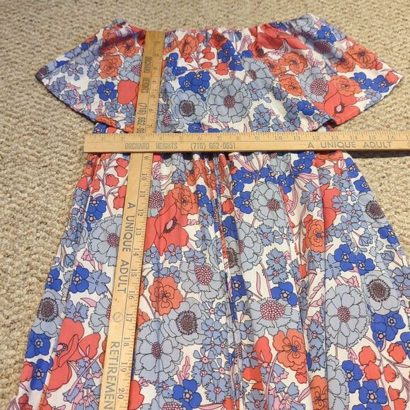 Japna Maxi Dress Womens XS Floral Boho Peasant Empire Waist Off Shoulder - Picture 3 of 8